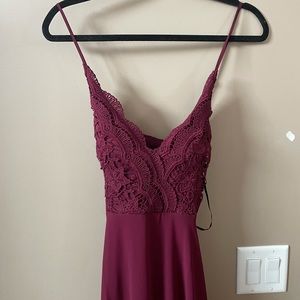 Burgundy dress from lulu’s